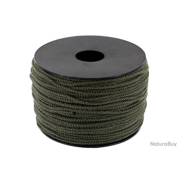 Cordeau imputrescible tress� - Cordeau tress� vert - Diam 6 mm - 100 m