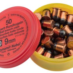 Bo&icirc;te de 50 cartouches 9 mm Flobert balle ronde