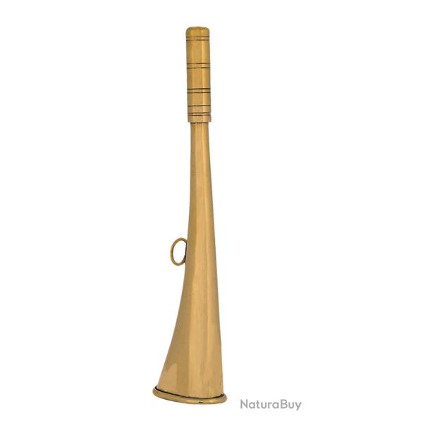 Corne plate Compi�gne 16 cm laiton poli - Corne