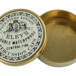 Bo&icirc;te d'amorces vide en laiton vintage