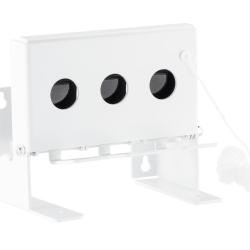 Cible mobile type biathlon petit mod&egrave;le 3 trous pour Cal. 4,5 mm