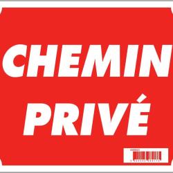 Panneau 'Chemin priv&eacute;' 30 x 25 cm