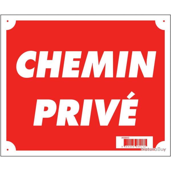 Panneau 'Chemin priv�' 30 x 25 cm