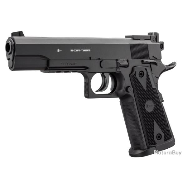 Pistolet CO2 culasse fixe BORNER POWERWIN 304 Cal. 4.5mm BB's