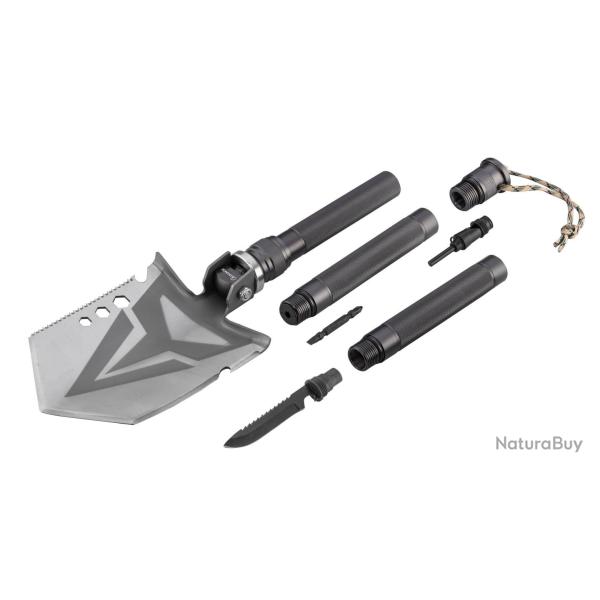 Albainox - Pelle de survie PRO - 11 Fonctions - Pelle 11 fonctions