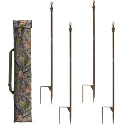 4 Piquets Super Hide pour Filet de camouflage Jack Pyke. - 4 piquets