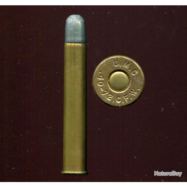 .40-72 WCF Winchester - marquage : U.M.C. .40-72 C.F.W. - balle cuivre �tam� pointe plomb arrondie