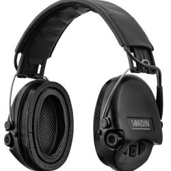Casque actif SUPREME PRO NOIR - SORDIN + Coussinets gel - Supreme PRO noir