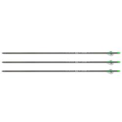 Pack de 3 fl&egrave;ches en carbone Savage ID6.2 400 30 pouces avec plumes Blazer