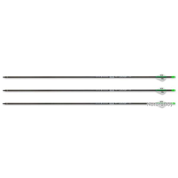 Pack de 3 fl�ches en carbone Savage ID6.2 400 30 pouces avec plumes Blazer