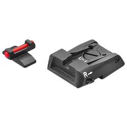 Hausse noire et guidon fibre optique