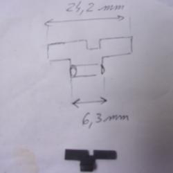 feuillet de hausse de pistolet Unique  22 lr