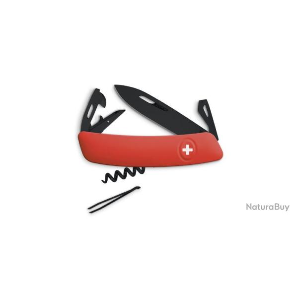 Couteaux suisses D03 ALLBLACK, rouge Swiza