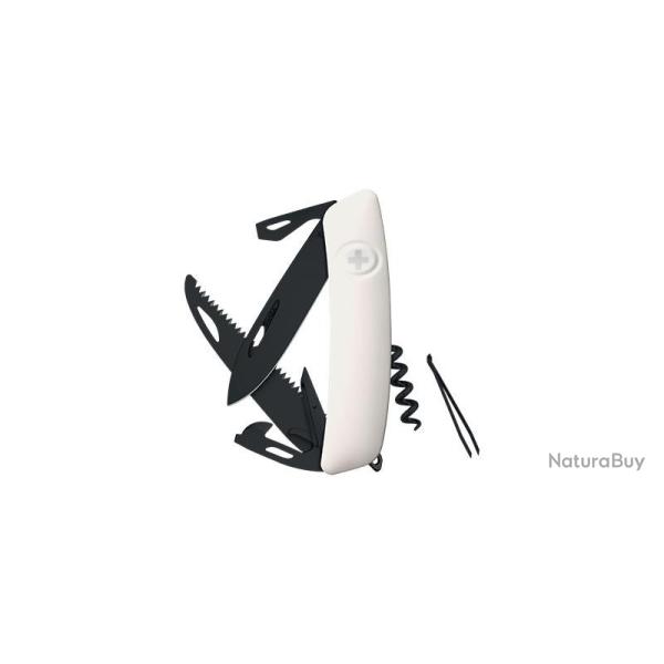 Couteaux suisses D05 ALLBLACK, Blanc Swiza