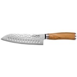 Santoku Damas - Couteau Santoku alv&eacute;ol&eacute; Wusaki