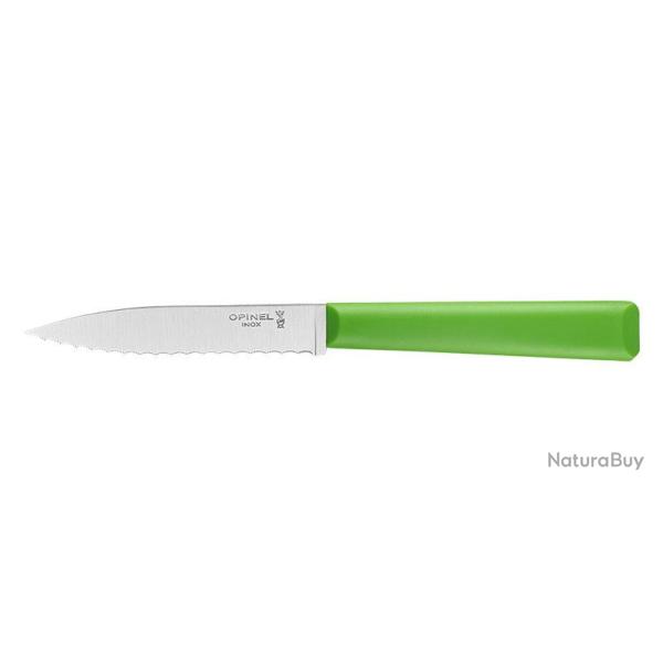 Couteaux office Office crant� n�313 Vert - Lame 100mm Opinel