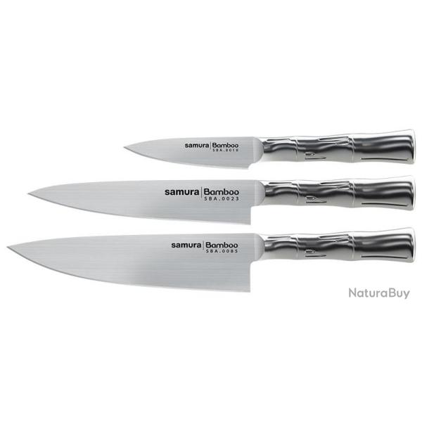 Set BAMBOO Coffret 3 couteaux Samura