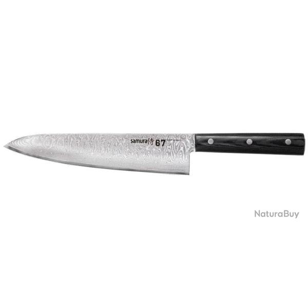 Couteaux de chef DAMASCUS 67 Chef Samura