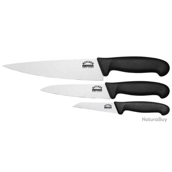 Set Set 3 couteaux Butcher Samura