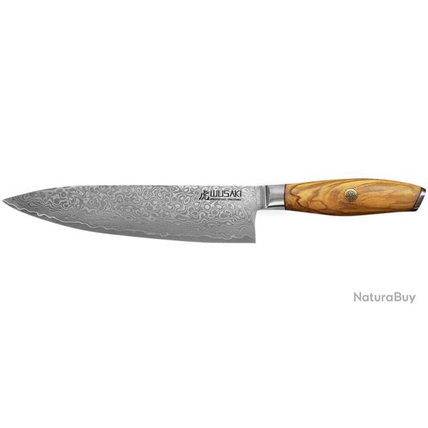Couteaux de chef Damas 10Cr - Couteau Chef Wusaki