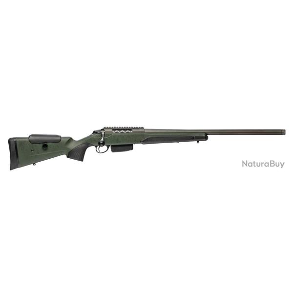 CARABINE TIKKA T3X SUPER VARMINT TUNGSTEN CERAK VERTE 22-250/8 NS PICA 51CM 5/8-24
