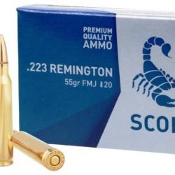x20 Munitions - STV - Scorpio .223 Rem FMJ 55Gr (x20)