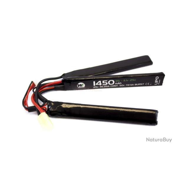 Batterie LiPo 3 �l�ments 11,1 v/1450 mAh 30C - Connecteurs Mini Tamiya