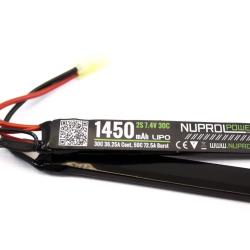 Batterie LiPo 2 &eacute;l&eacute;ments 7,4 v/1450 mAh 30C - 1450 mAh 30C - Connecteurs Mini Tamiya