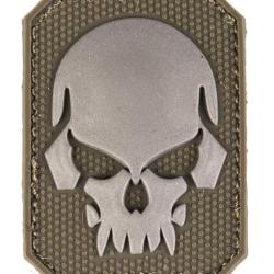 Patch PVC T&ecirc;te de mort OD Green 6 x 4.5cm