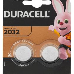 Pack de 2 piles CR2032 lithium 3 volts - Duracell