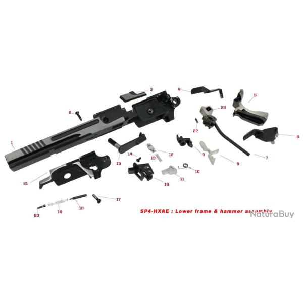 Pi�ces origine pour lower frame et ensemble marteau s�rie HX - PLAQUE DE BLOC PERCUTEUR N�21
