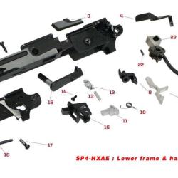 Pi&egrave;ces origine pour lower frame et ensemble marteau s&eacute;rie HX - VIS N&deg;2