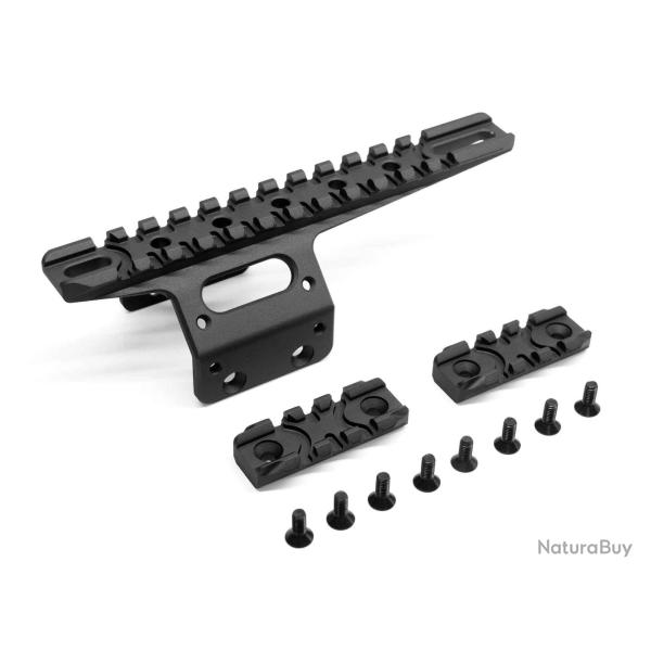 Front rail set noir pour AAC T10 - ACTION ARMY