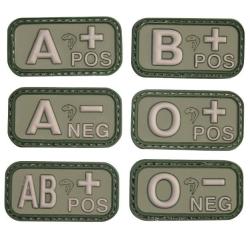 Patch PVC Groupe sanguin vert Viper - AB+