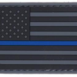 Patch PVC Drapeau USA Bleu line