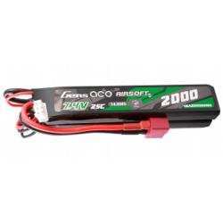 Batterie 7,4v 2000 mah T-dean - 7,4v 2000 mah 25C 2 &eacute;l&eacute;ments