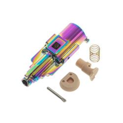 Pi&egrave;ces d&eacute;tach&eacute;es airsoft - Set complet Nozzle Aluminium CNC pour AAP01 GBB AAC COWCOW Arc en Ciel