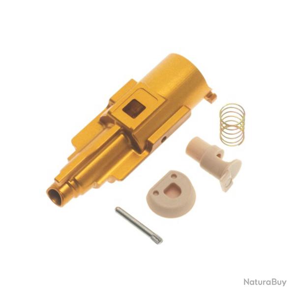 Pi�ces d�tach�es airsoft - Set complet Nozzle Aluminium CNC pour AAP01 GBB AAC COWCOW Or