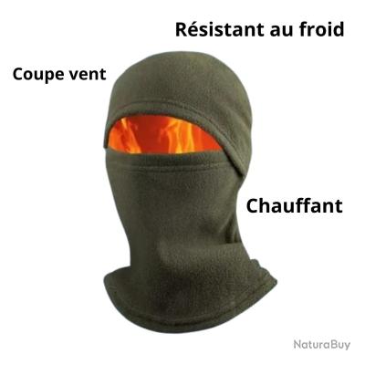 Funmo Cagoule d'hiver en polaire épaisse avec capuche - Coupe-vent