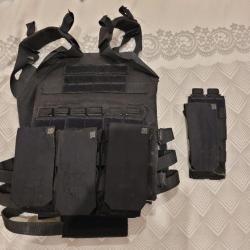 Gilet porte plaque AIRSOFT avec porte chargeur!