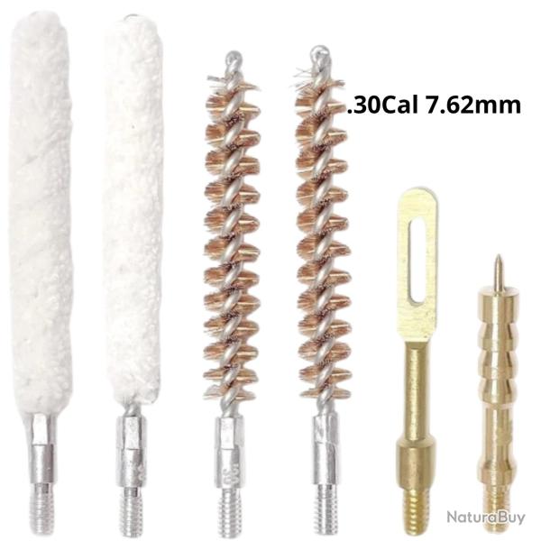 Kit de nettoyage de pistolet  brosse d'al�sage de pistolet .30Cal 7.62mm