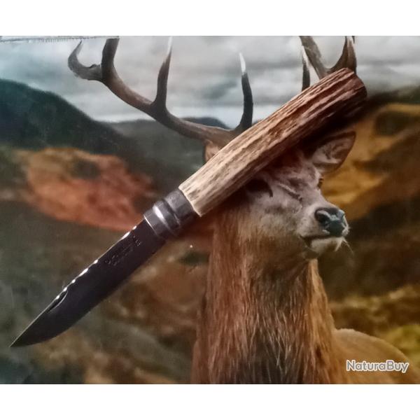 Couteau de poche Opinel 7 bois de cerf