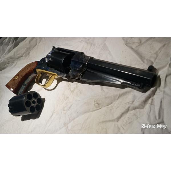 LOT Revolver Pietta 1858 Sheriff Full Acier Jasp� avec 2 barillets & Pedersoli Derringer Liegi .44