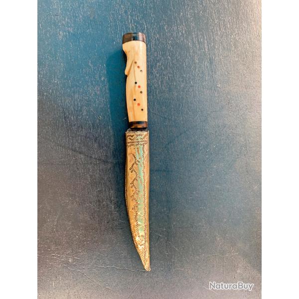 ANCIEN BEAU POIGNARD MAROCAIN DES ANNEES 1920, SUPERBE LAME, MAGHREB, ALGERIE, AFRIQUE