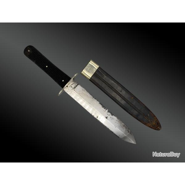 COUTEAU BOWIE PAR BROOKES & CROOKES, AVEC SON FOURREAU Royaume-Uni, Sheffield, XIX�me si�cle