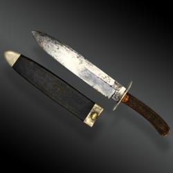 COUTEAU BOWIE I * XL, AVEC SON FOURREAU Royaume-Uni, Sheffield, XIX&egrave;me si&egrave;cle