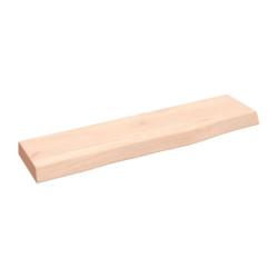 &Eacute;tag&egrave;re murale bois ch&ecirc;ne massif 40x10x2 cm non trait&eacute; durable