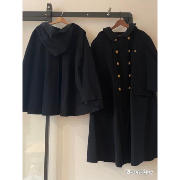 Capote Arm�e Fran�aise mod�le 1938/39 - WW2 - Dat�e 1938 - Avec capuchon - Originale