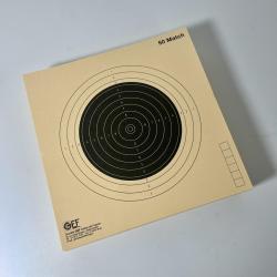 100 cibles carabine 50m Match non num&eacute;rot&eacute;es 20X20cm