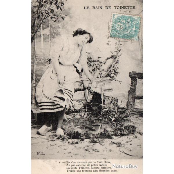 CPA - FANTAISIELE BAIN DE TOINETTE N�4553